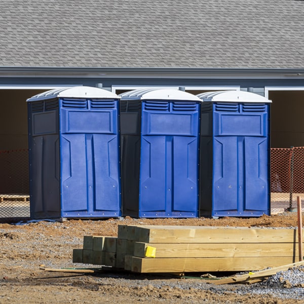 how can i report damages or issues with the porta potties during my rental period in Fort Sumner NM